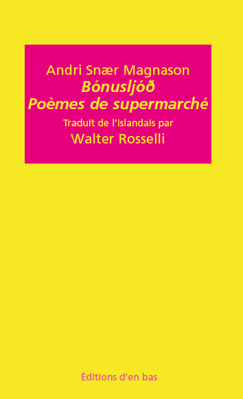 Magnason bonus poemes de supermarche couverture